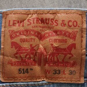 Levi’s 514 Straight Fit Jeans – Light Wash – 33x30